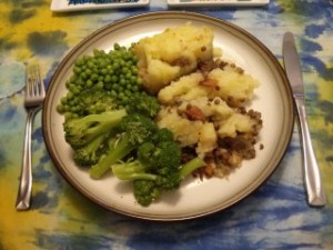 Vegetarian recipe shepherds pie