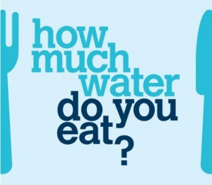 How much water do you eat?