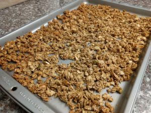 Golden brown granola